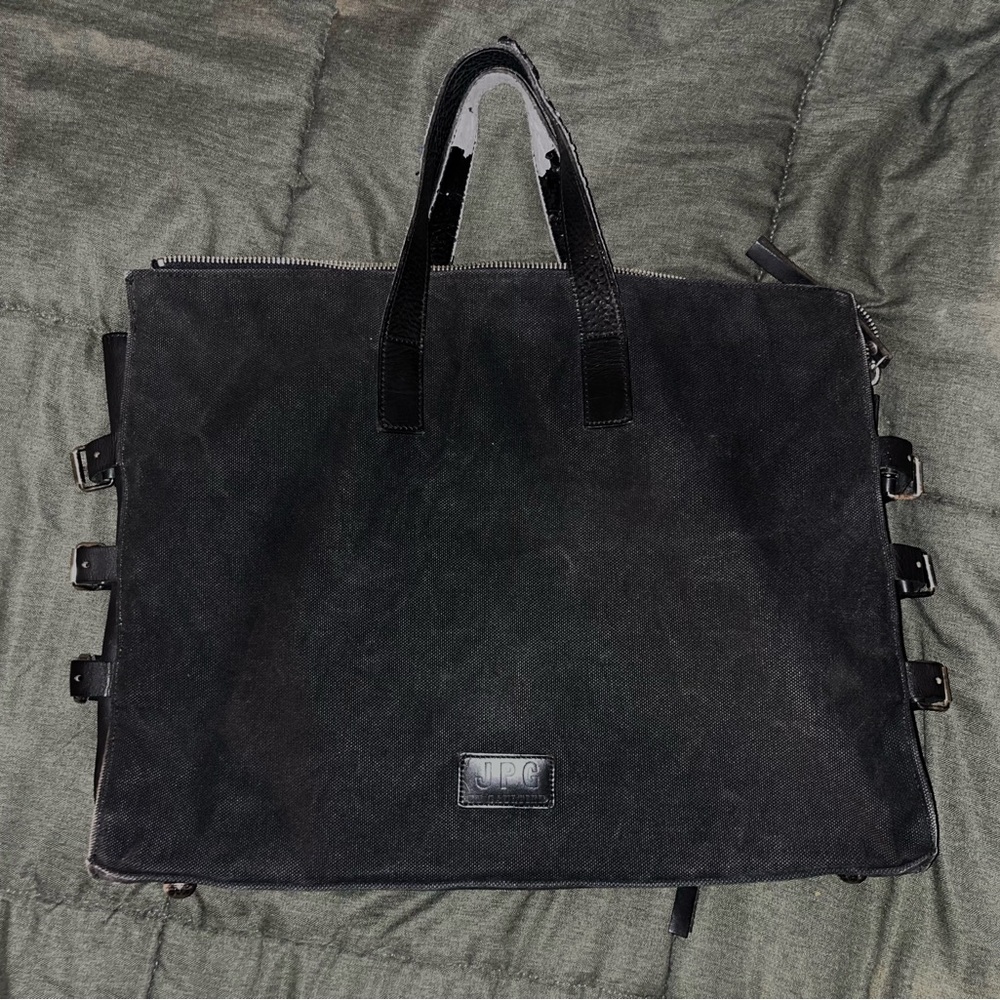 JPG by Gaultier Black Strapped Bag